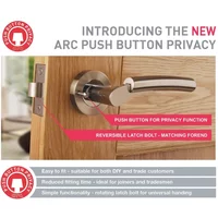 Seriphos Privacy Door Handle Polished Chrome