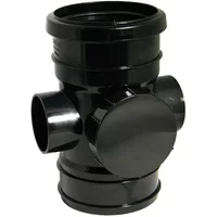 Single Socket Access Pipe 110Mm Black Soil Sp275B