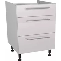 Paris White 600 3 Drawer