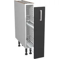 Verona Dark Grey 150Mm Pull Out Base Unit With Wirework