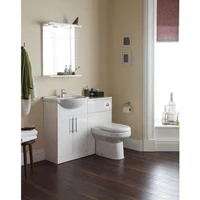 Vanity Unit With Basin White 550Mm