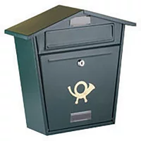 Lockable Post Box Black