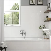 Liso Ceramic Wall Tile Gloss White 100 X 200Mm 1M2 Pk50