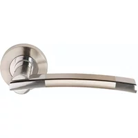 Orpheus Lever Door Handles Satin Nickel/Polished Chrome