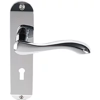 Stretton Lock Door Handles Polished Chrome Plated Premier