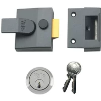 Yale Night Latch High Security P85 Grey/Chrome 40Mm