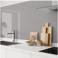 Liso Ceramic Wall Tile Arctic Grey 100 X 200Mm 1M2 Pk50