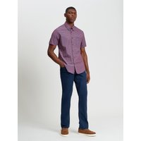 Short Sleeve Gingham Shirt Burnt