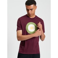 Ben Sherman Enjoy 71% Discount on Short Sleeve Target TShirt in Dark Burgundy