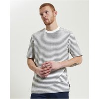 Textured Stripe Tee Snow White