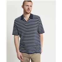 Waffle Stripe Polo Dark