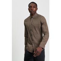 Ben Sherman Enjoy 17% Discount on a Bronze Printed Foulard Shirt