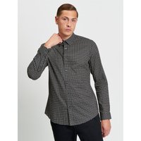 Ben Sherman Get 17% Off on a Black Mono Block Print Shirt