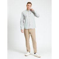 Long Sleeve Geo Stamp Print Shirt
