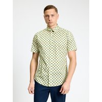 Short Sleeve Retro Geo Print Shirt