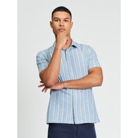 Short Sleeve Dobby Stripe Shirt