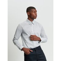 Long Sleeve Linear Geo Print
