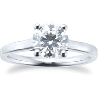 Platinum 1.5ct Diamond Solitaire Engagement Ring - Ring Size M