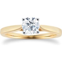 18ct Yellow Gold 0.70cttw Brilliant Cut Solitaire Diamond Engagement Ring- Ring Size Q