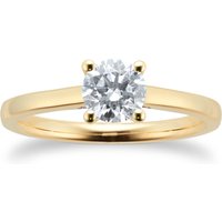 18ct Yellow Gold 0.70cttw Diamond Solitaire Engagement Ring - Ring Size N
