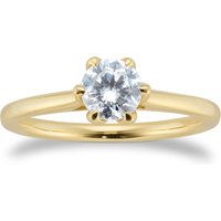 18ct Yellow Gold 0.70ct GIA Floral Solitaire Engagement Ring - Ring Size M