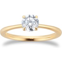 Exclusive 18ct Yellow Gold 0.70cttw Brilliant Cut Solitaire Goldsmiths Signature Diamond Engagement Ring - Ring Size N