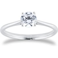 Platinum 0.70cttw Brilliant Cut Diamond Solitaire Engagement Ring - Ring Size M