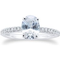 Constance Platinum 1.14cttw Oval Cut Engagement Ring - Ring Size O