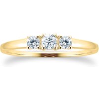 18ct Yellow Gold 0.27ct 3 Stone Engagement Ring at Goldsmiths Jewellery 18ct Yellow Gold 0.27ct 3 Stone Engagement Ring.