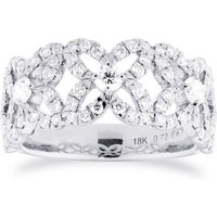 Floriana 18ct White Gold 0.72cttw Diamond Ring - Ring Size J