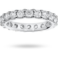 18 Carat White Gold 2.00 Carat Brilliant Cut Claw Set Full Eternity Ring - Ring Size J