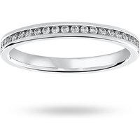18 Carat White Gold 0.33 Carat Brilliant Cut Channel Set Full Eternity Ring - Ring Size M