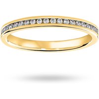 9 Carat Yellow Gold 0.33 Carat Brilliant Cut Channel Set Full Eternity Ring - Ring Size J