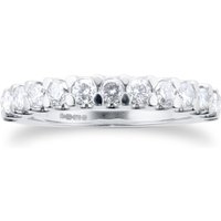 9ct White Gold Claw Set 0.66cttw Graduated Ring - Ring Size O