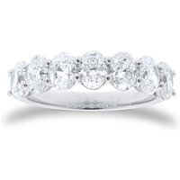 Platinum Severn Stone 2.24cttw Oval Cut Diamond Ring - Ring Size M.5