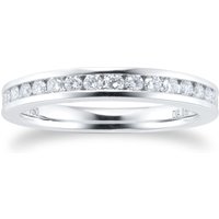 Platinum 0.50ct Diamond Channel Eternity Ring - Ring Size L