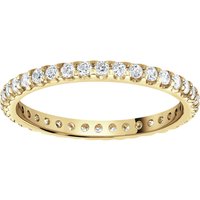 18ct Yellow Gold 0.50cttw Brilliant Cut Claw Set Diamond Full Eternity Ring - Ring Size Q