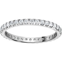 Platinum 0.50cttw Brilliant Cut Claw Set Diamond Full Eternity Ring - Ring Size L