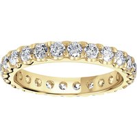 18ct Yellow Gold 1.50cttw Brilliant Cut Claw Set Diamond Full Eternity Ring - Ring Size I