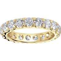 18ct Yellow Gold 2.80cttw Brilliant Cut Claw Set Diamond Full Eternity Ring - Ring Size G