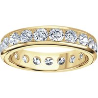 18ct Yellow Gold 2.50cttw Brilliant Cut Channel Set Diamond Full Eternity Ring - Ring Size H