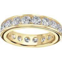 18ct Yellow Gold 3.14cttw Brilliant Cut Channel Set Diamond Full Eternity Ring - Ring Size Z