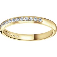 9ct Yellow Gold 0.20 Carat Round Brilliant Cut Channel Set Half Eternity Ring - Ring Size W