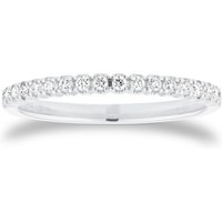 9ct White Gold 0.15cttw Diamond Stacker Eternity Ring - Ring Size M