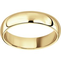 18ct Yellow Gold 5mm Heavy Court Wedding Ring - Ring Size L.5