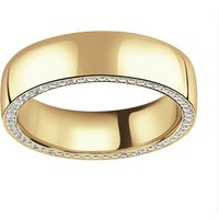 18ct Yellow Gold 0.56cttw Round Brilliant Cut Diamond Set Wedding Ring - Ring Size W