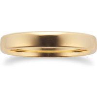 3mm Slight Court Standard Wedding Ring In 18 Carat Yellow Gold - Ring Size J