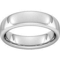 6mm Slight Court Extra Heavy Wedding Ring In Sterling Silver - Ring Size Q