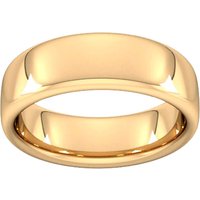 7mm Slight Court Extra Heavy Wedding Ring In 9 Carat Yellow Gold - Ring Size T