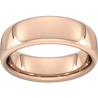 7mm Slight Court Extra Heavy Wedding Ring In 18 Carat Rose Gold - Ring Size Y